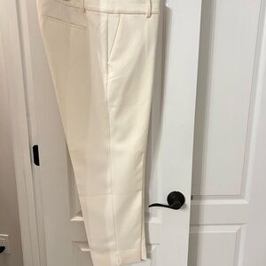 Talbots Cream Dress Pants Structured Tailored Design